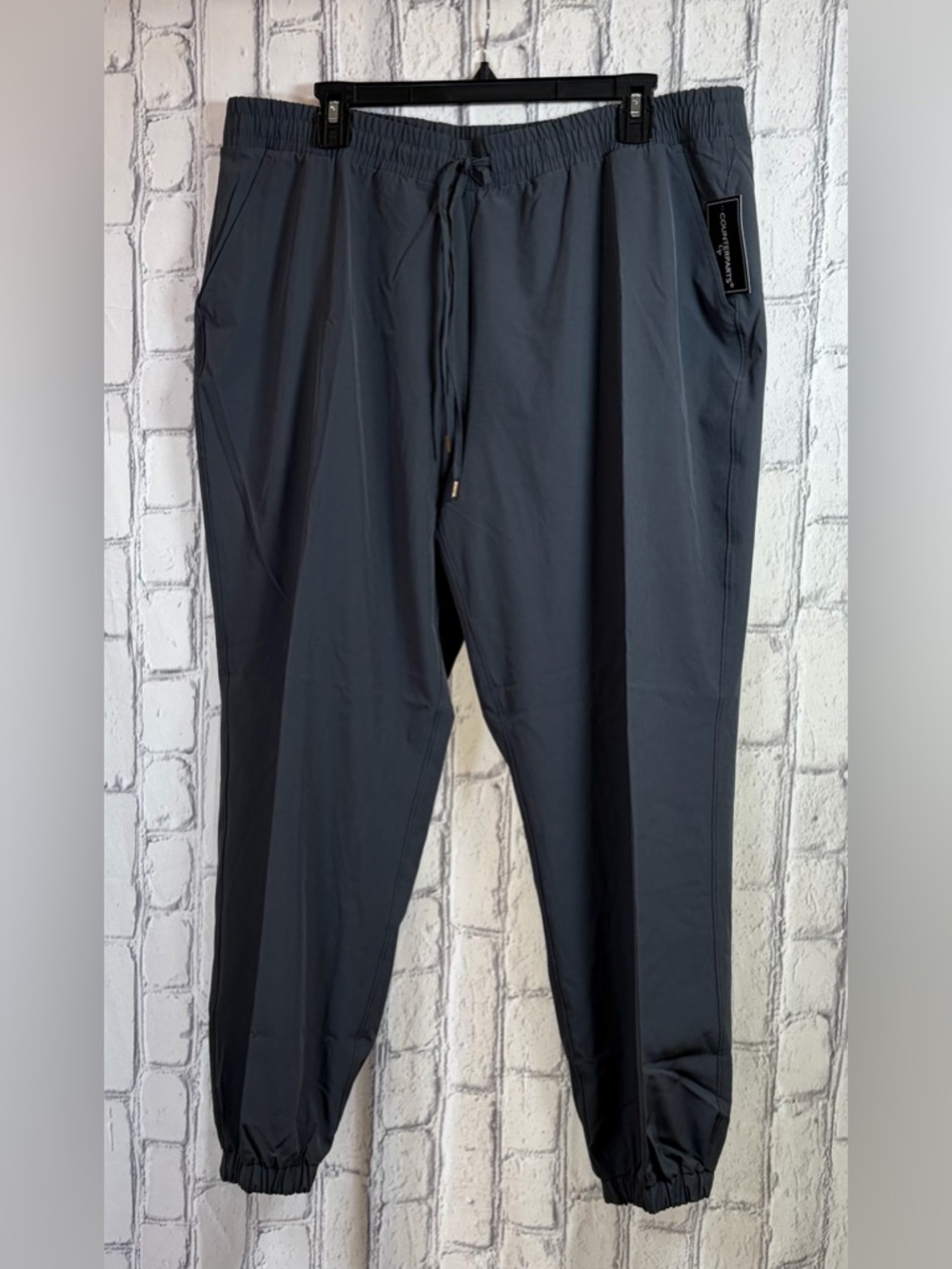 Counterparts Size:XL Women Dark Gray Elastic Waist Pants Lightweight Pockets